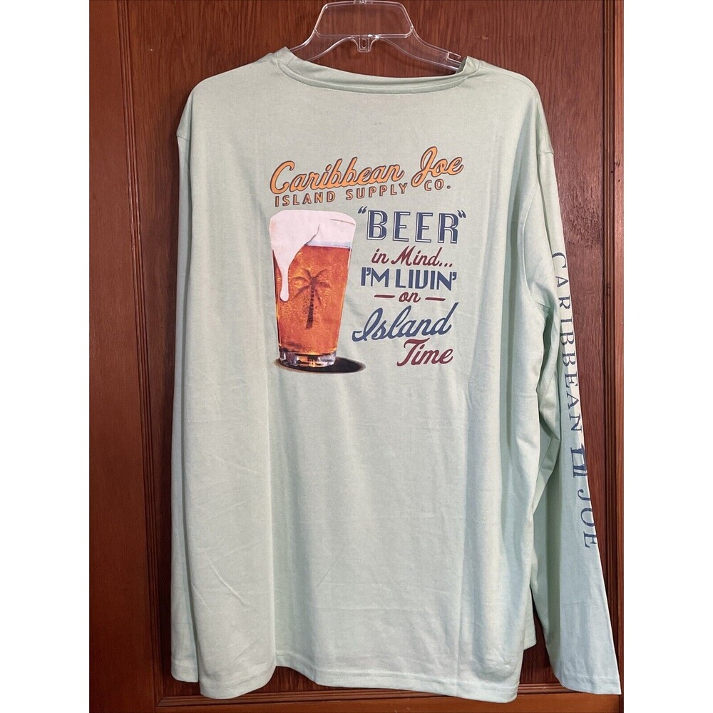 Caribbean Joe Breeze Tech Long Sleeve T Shirt XL - Picture 1 of 6